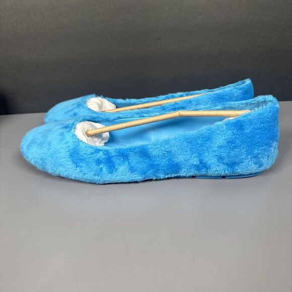 NEW Jessica Simpson Fuzzy Blue Ballet Slippers JS-BRINLEY Women’s Size 11M - Picture 5 of 7